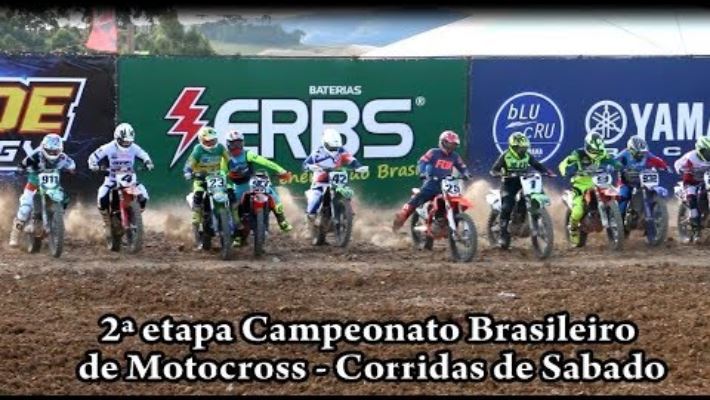 Vídeo Brasileiro Motocross 2018 - 2ª etapa - Rancho Queimado - Corridas de  Sábado - MX3, 230cc e 55cc - MotoX